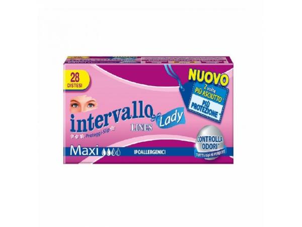 absorbent lines interval maxi x28